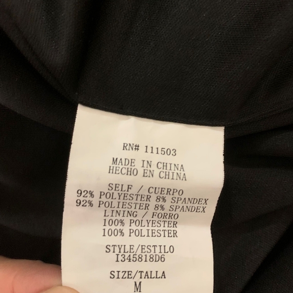 As U Wish Black/Silver Sequin Cocktail Dress Women’s Size M Strapless Lined - Picture 7 of 9